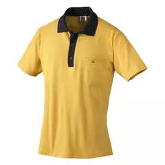 ESD-Polo Pique Shirt ocker-schwarz