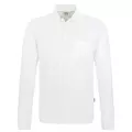 Longsleeve-Pocket-Polo-Shirt Hakro 809 weiß