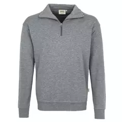 Zip-Sweatshirt Premium Hakro 451 grau-meliert
