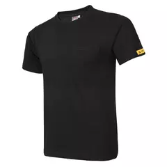 ESD-T-Shirt schwarz mit Brusttasche