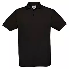 Polo-Shirt 100% Baumwolle schwarz