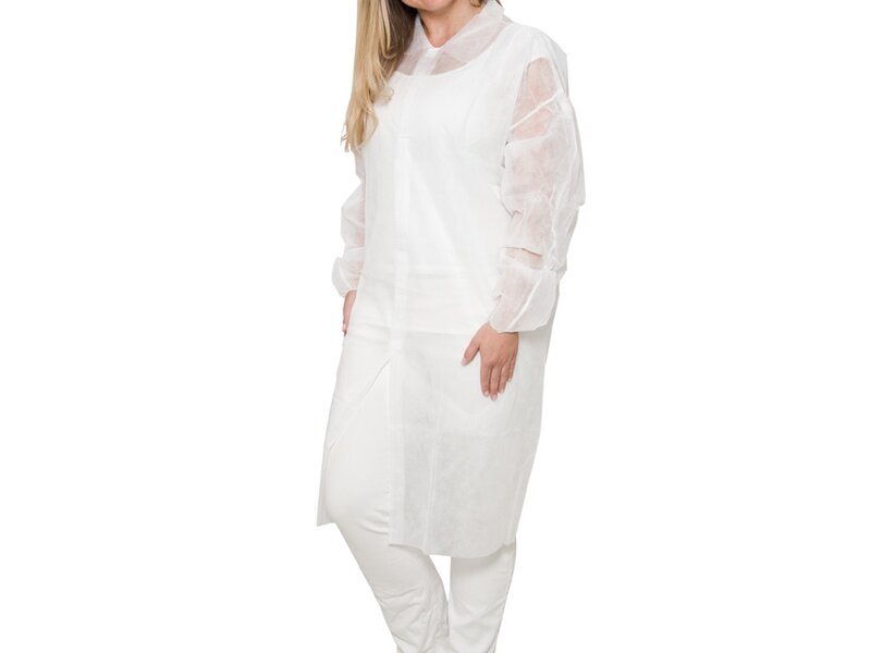 Produktbild E-Mantel E402 PP-Vlies weiß Gr.2XL