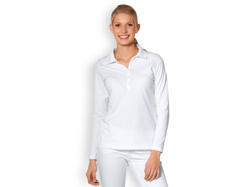 Produktbild Damen-Poloshirt 1/1 Arm weiß Gr.40