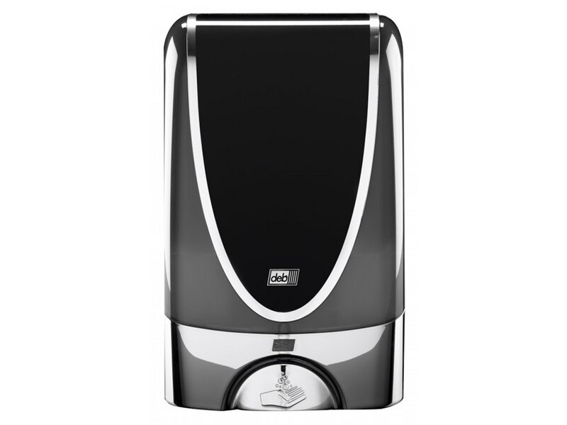 Produktbild Spender Deb TouchFree schwarz-chrom