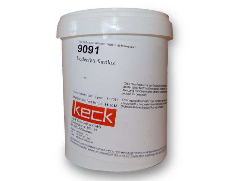 Produktbild Lederfett farblos 0,7kg