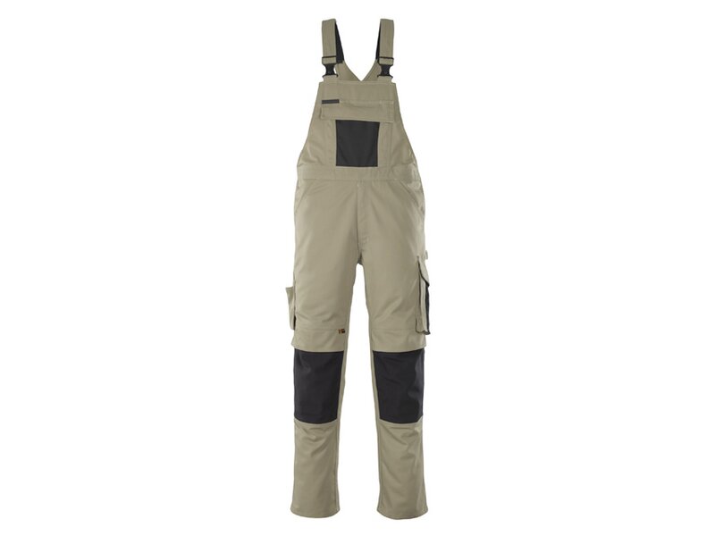 Produktbild Latzhose Leipzig khaki-schwarz Gr.52