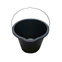 PVC-Baueimer 12 Liter schwarz