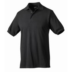 B&C Polo Pique Shirt 100% BW schwarz 180g