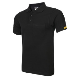 EPA/ESD-Polo Pique Shirt schwarz