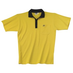 ESD-Polo Pique Shirt gelb/schwarz