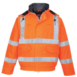 Bizflame Regen-Warnschutz Piloten-Jacke orange