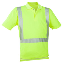Warnschutz Polo-Shirt leuchtgelb EN 20471