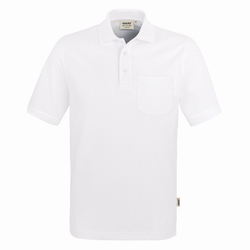 Pocket-Polo-Shirt Hakro TOP 802 weiß