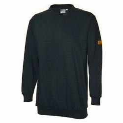 ESD-Sweat-Shirt Rundhals schwarz