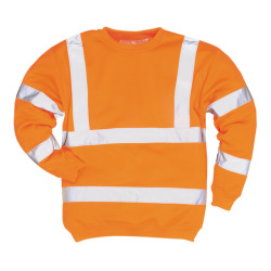 Warnschutz Sweat-Shirt orange EN20471