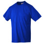 T-Shirt mit Brusttasche kobaltblau 160g
